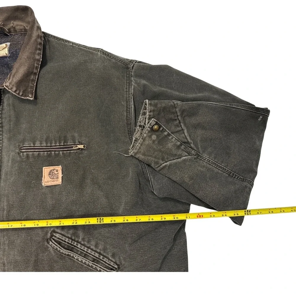 Vintage Carhartt Detroit J97 MOS Jacket Black/Gray -4XL‎ REG